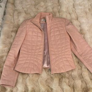 Vintage Pink Leather Jacket